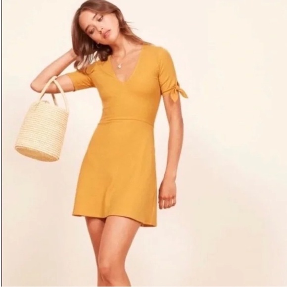 Reformation Sarah Ribbed Mini Sundress - Picture 2 of 10